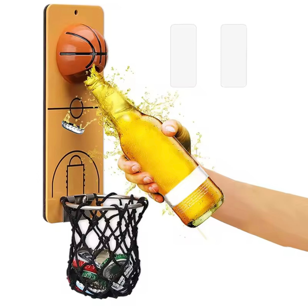 Magnetic Bottle Opener Football Wall Mounted Metal Beer Bottle Opener Basketball Bottle Opener Home Bar Accessories Gifts