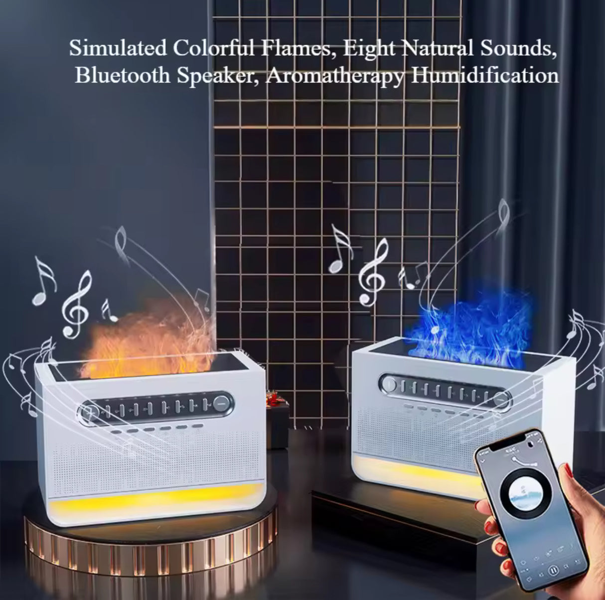 8 Group Nature Sound White Noise Sleep Night Light Bluetooth Speaker Essential Oil Diffusers insomnia humidifier