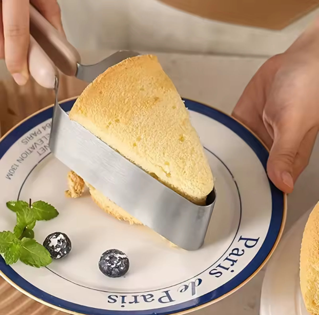 Stainless Steel Cake Cutter Triangular Dessert Holder Cake Slicer and Lifter Kitchen Baking Supplies Baking Tools Food Gripper