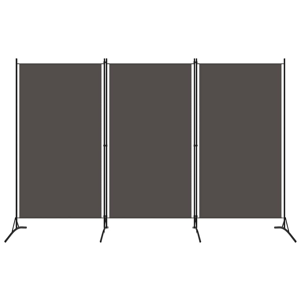 vidaXL Modern Room Divider with Foldable Design, 5-Panel Fabric Divider in White, Privacy Screen for Living Room and Bedroom, 433x180 cm