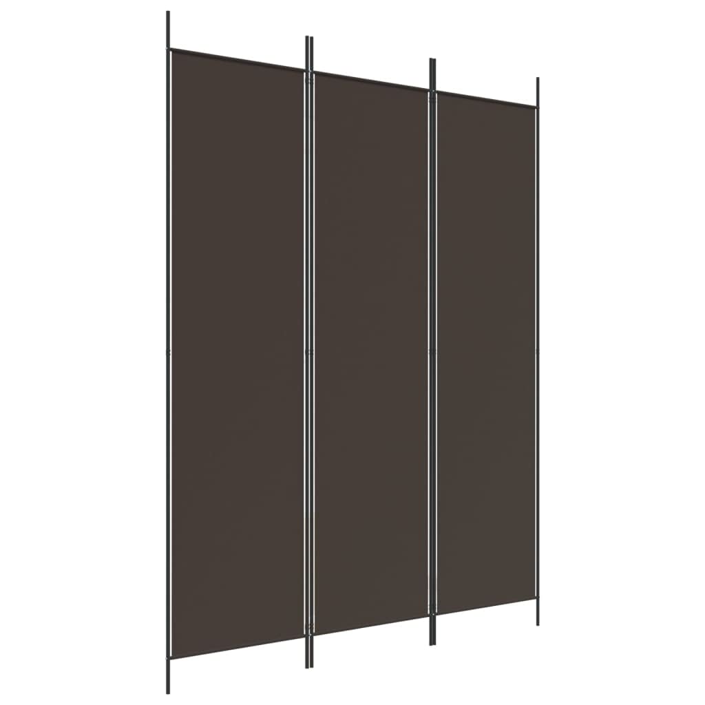 'vidaXL 6-Panel Room Divider in Black - Versatile and Foldable Partition, Made with Durable Fabric and Iron, Ideal for Bedroom and Living Room
