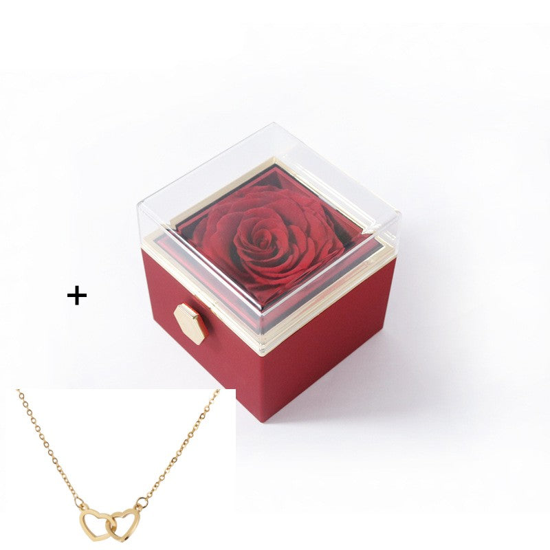 Eternal Rose Box With Necklace