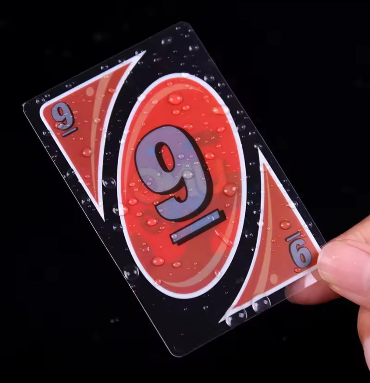 Board Games UNO H2O Card Game WaterProof Pressure Proof PVC Plastic Transparent Kids Toys Playing Cards Halloween Birthday Gifts