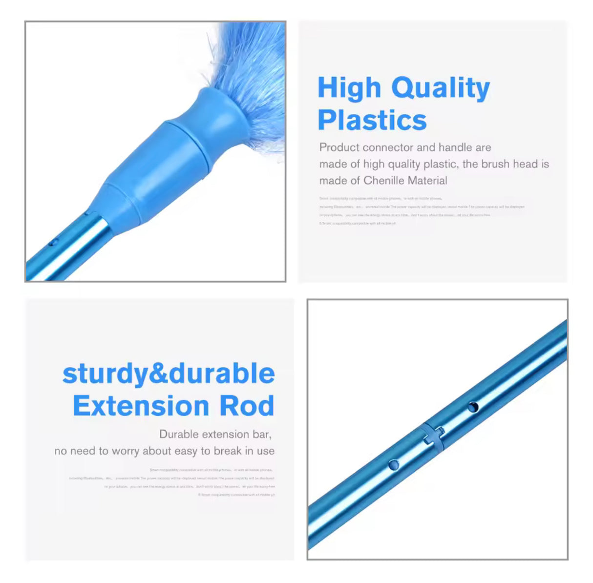 360° Rotatable Electric Feather Duster Dirt Dust Brush Vacuum Cleaner Furniture Window Bookshelf Carpet Household Cleaning Tool