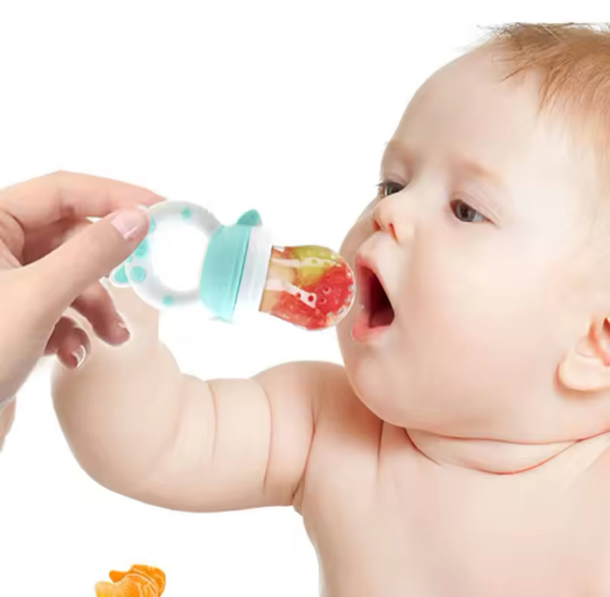 Baby Food Feeding Spoon Juice Extractor Pacifier cup Molars Baby feeding bottle Silicone Gum Fruit Vegetable Bite Eat Auxiliary