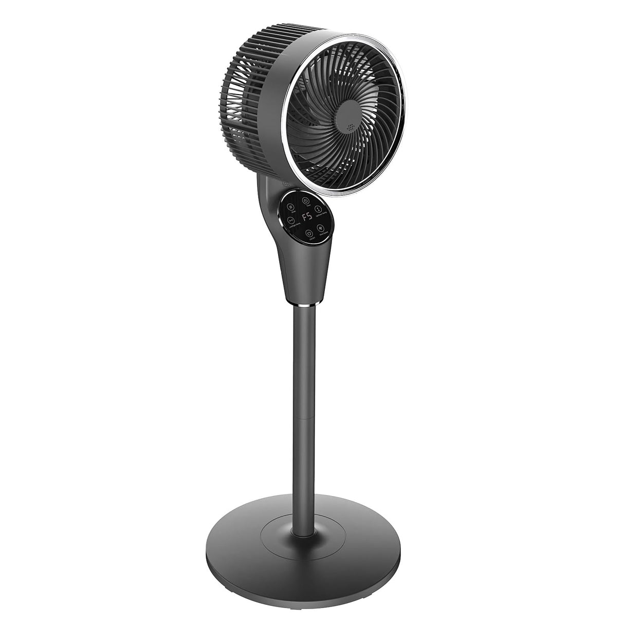 YOPOWER Tower Fan Portable Floor Fan Electric Cooling Fans with 3 Speed, 12H Timer, 70° Oscillating, LED Digital Display for Bedroom Home Office, White