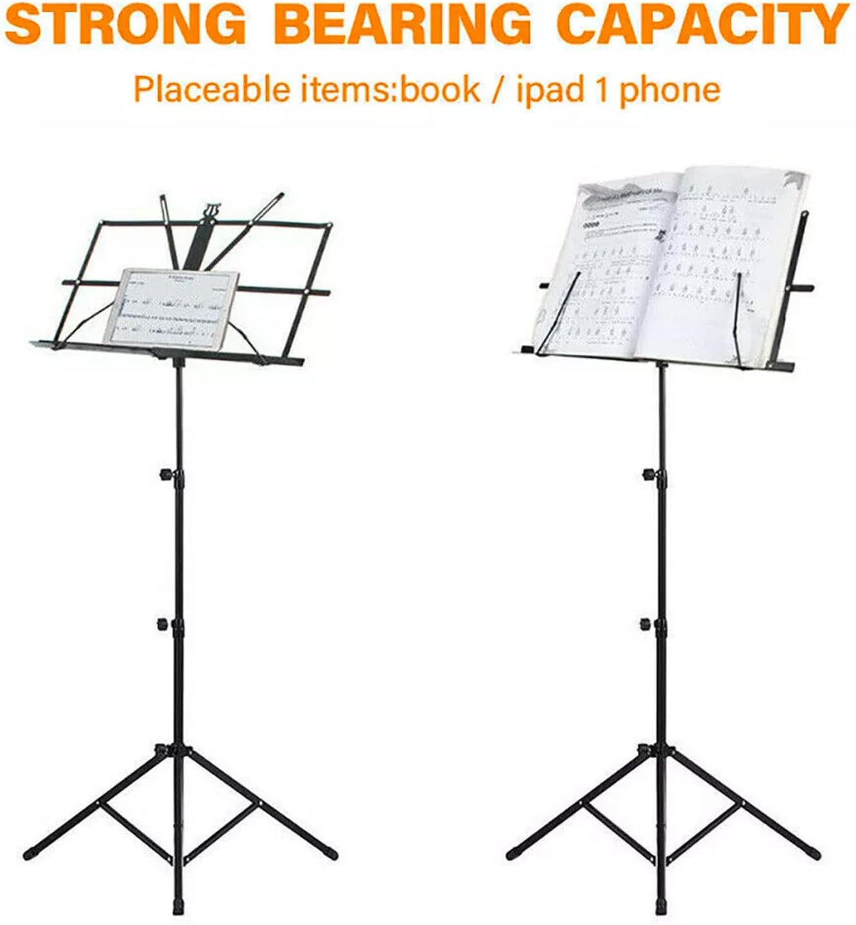 Provecta Music Stand,Folding Adjustable Music Holder,Portable Music Sheet Stand Holder with Carrying Bag