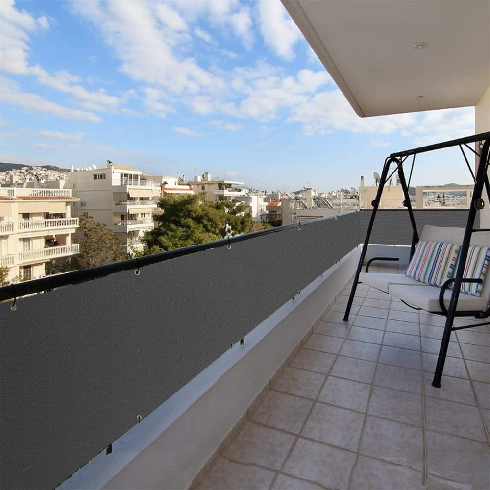 5M Privacy Garden Fence Panel Cover UV Protection Shade Screen Patio Balcony AU (Grey (0.9M*5M))