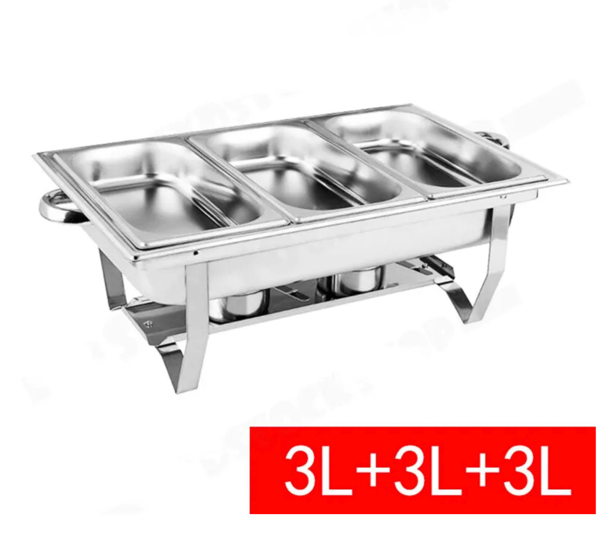 Multi Stainless Steel Bain Marie Chafing Dish Buffet Food Warmer 9L/4.5L*2/3L*3