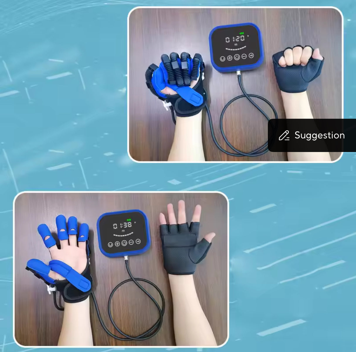 Rehabilitation Robot Gloves Rehabilitation Training Glove Finger Care Hand Function Training Gloves for Stroke