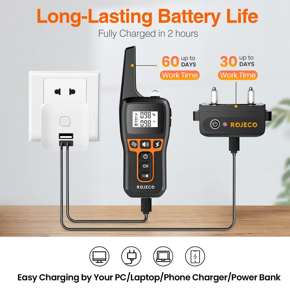 Dog Training Collar with 3300FT Remote,IPX7 Waterproof Rechargeable Shock Collar for Large Medium Small Dog,3 Safe Training Modes with Beep,Vibration and Shock,Adjustable Electronic Dog Collar