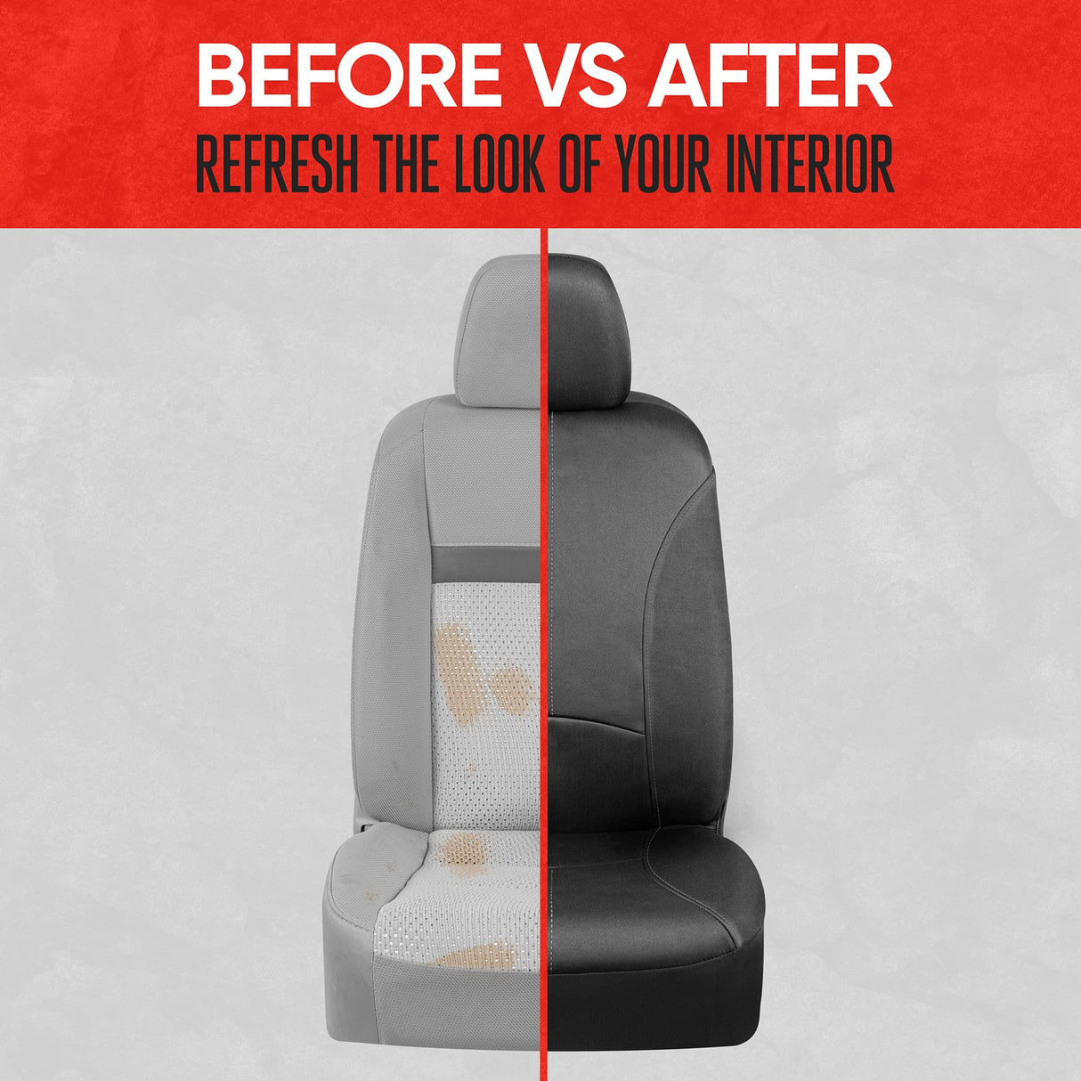 Spill Guard Waterproof Seat Covers for Front Seats, Gray Stitching – Durable Neoprene Car Seat Protectors, Easy to Install, Interior Covers for Auto Truck Van SUV