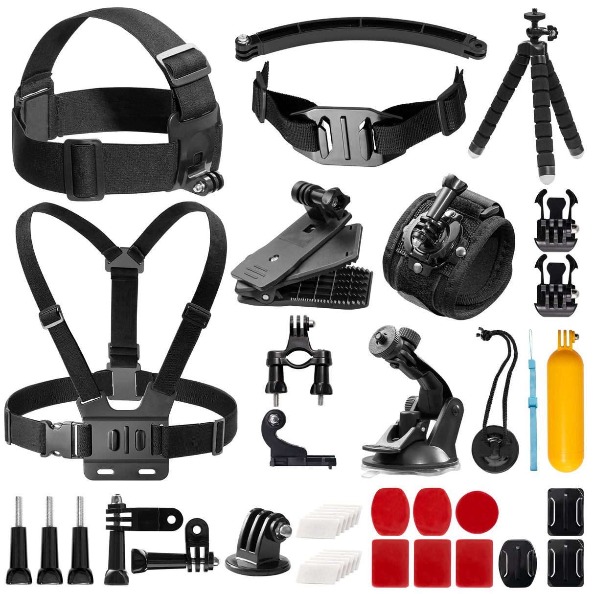 42 in 1 Universal Action Camera Accessories Kit for All AKASO Action Camera Models, GoPro Hero 11 10 9 8 7 6 5 4, Insta360 DJI Osmo Action Action 2 and Other Brands
