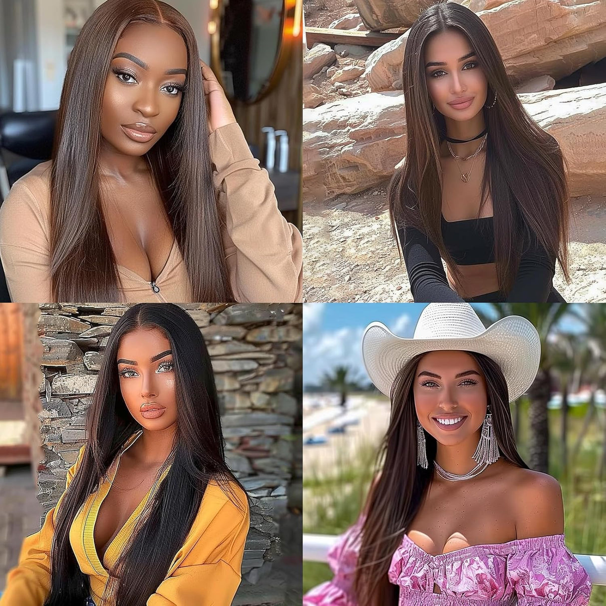 Long Straight Wig|Synthetic Long Wigs for Women|Cosplay Wig for Fashion Women 28inch