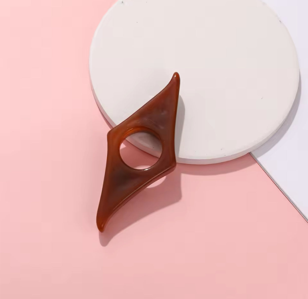 Geometric Acrylic Thumb Book Support Creative Reading Auxiliary Bookmarks Page Holder School Student Supplies Stationery Gifts