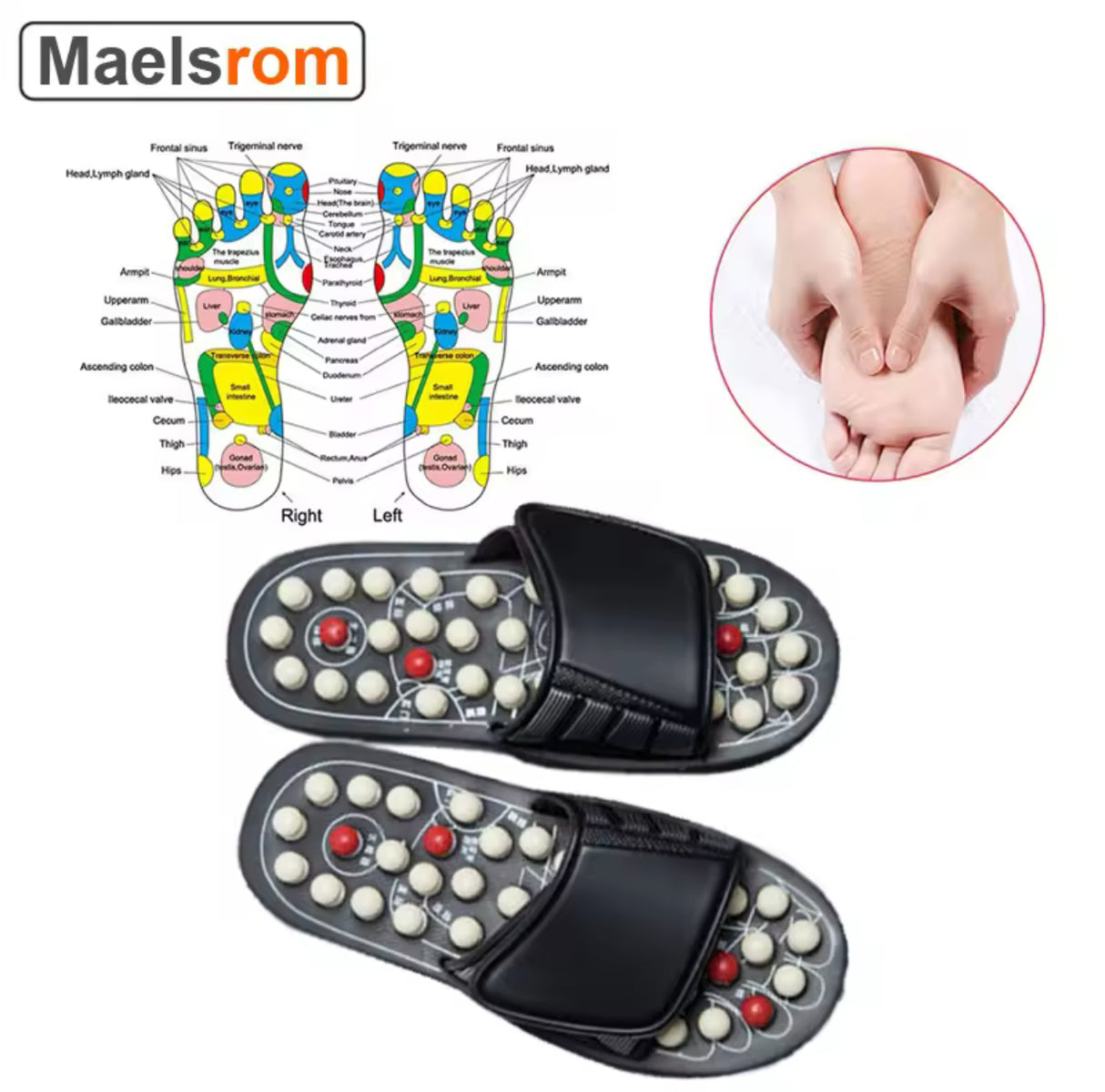 Acupressure Massage Slippers – Foot Pain & Plantar Fasciitis Relief