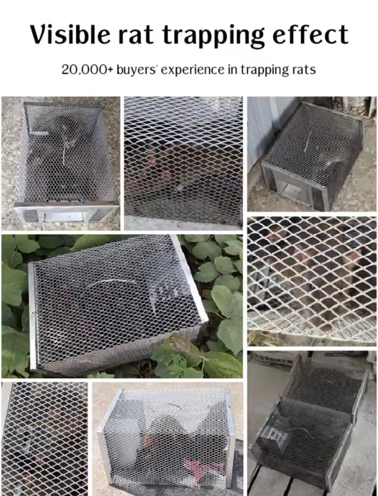 Household Fully Automatic Mouse Trap Safe Continuous Mouse Trap No Return Indoor Large Space Non-toxic Reusable Humane Rat Trap