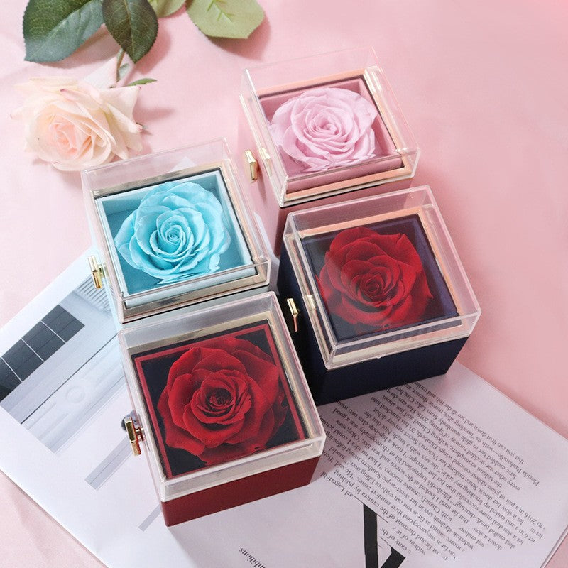 Eternal Rose Box With Necklace