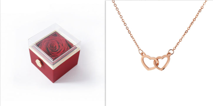 Eternal Rose Box With Necklace