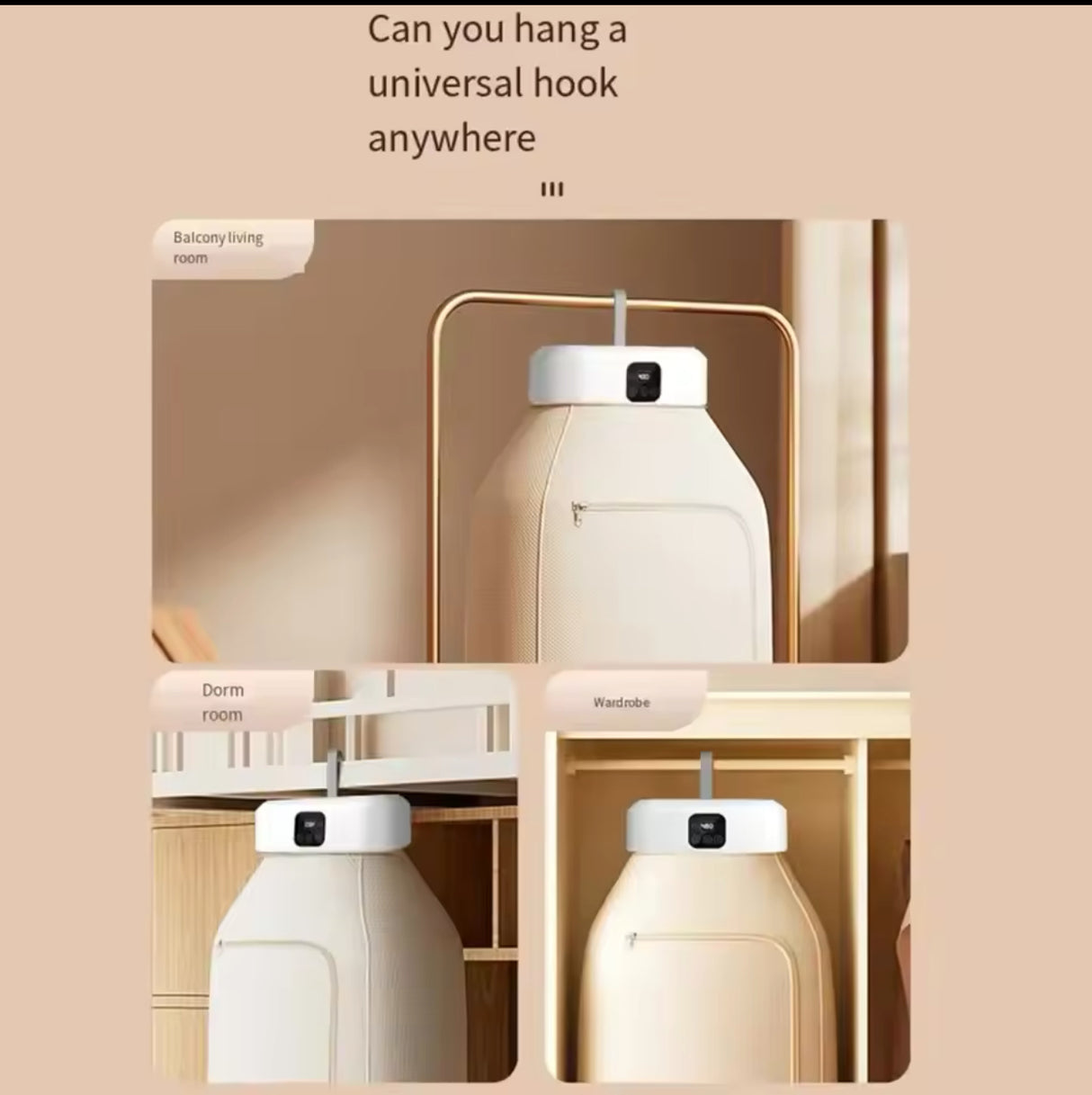 Folded Electric Clothes Dryer Smart Drying Rack Hang Ultraviolet Dryer Machine Portable Travel Warm Air Dryer 220V For Home