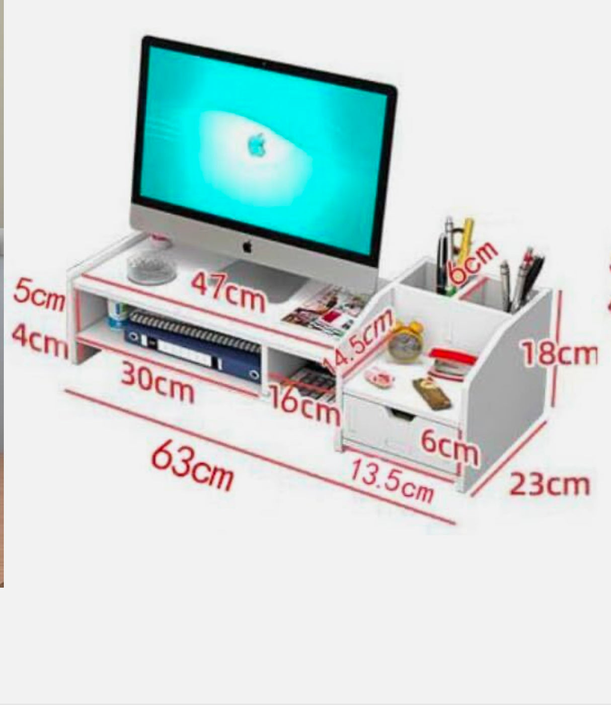Monitor Stand Riser,Computer Stand with Desk Organiser,Desktop Stand Laptop Desk