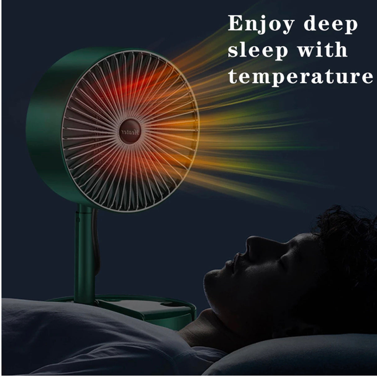 Portable Electric Heater Fan 1000W PTC Fast Heating Ceramic Home Office Travel