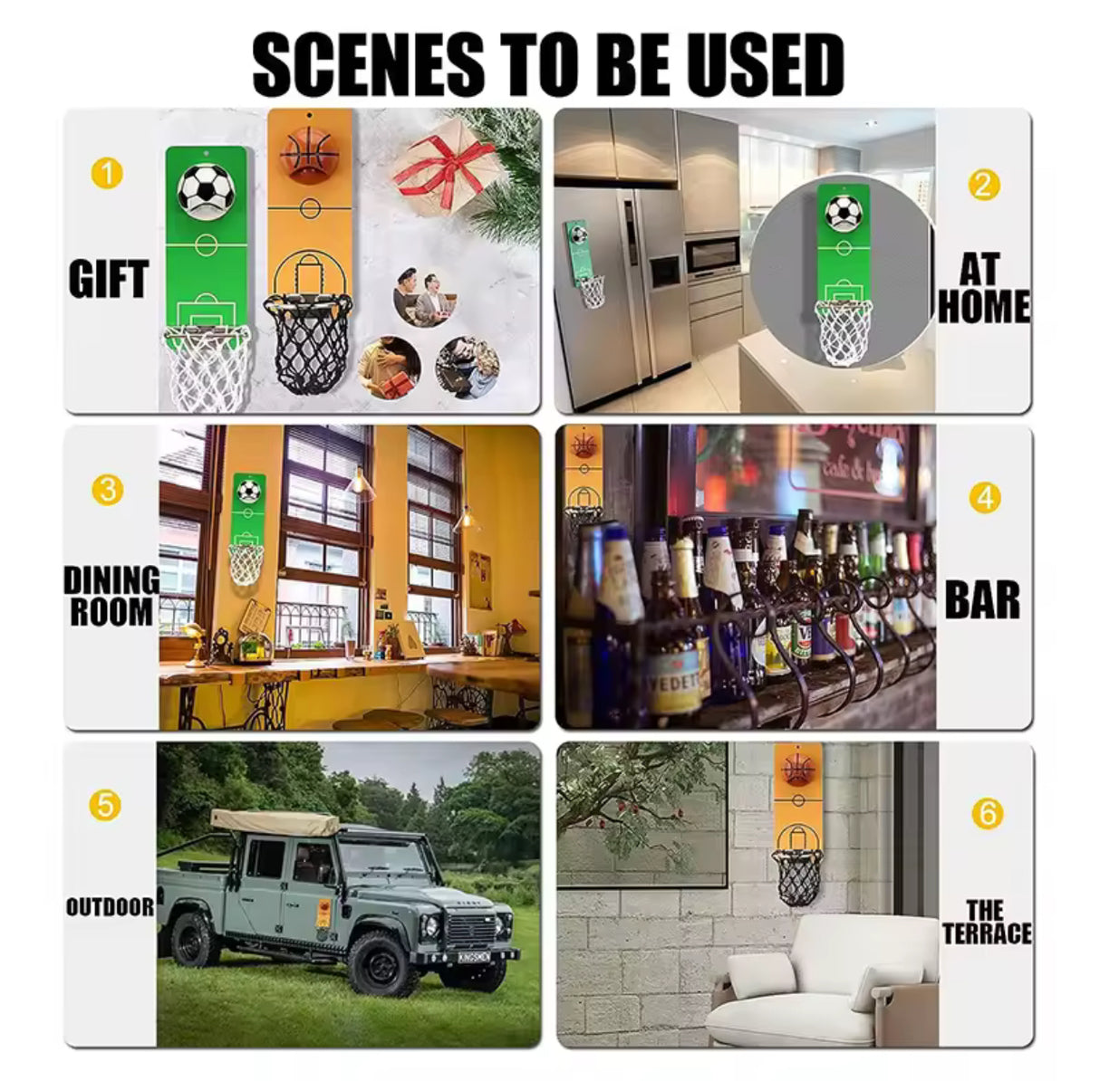 Magnetic Bottle Opener Football Wall Mounted Metal Beer Bottle Opener Basketball Bottle Opener Home Bar Accessories Gifts