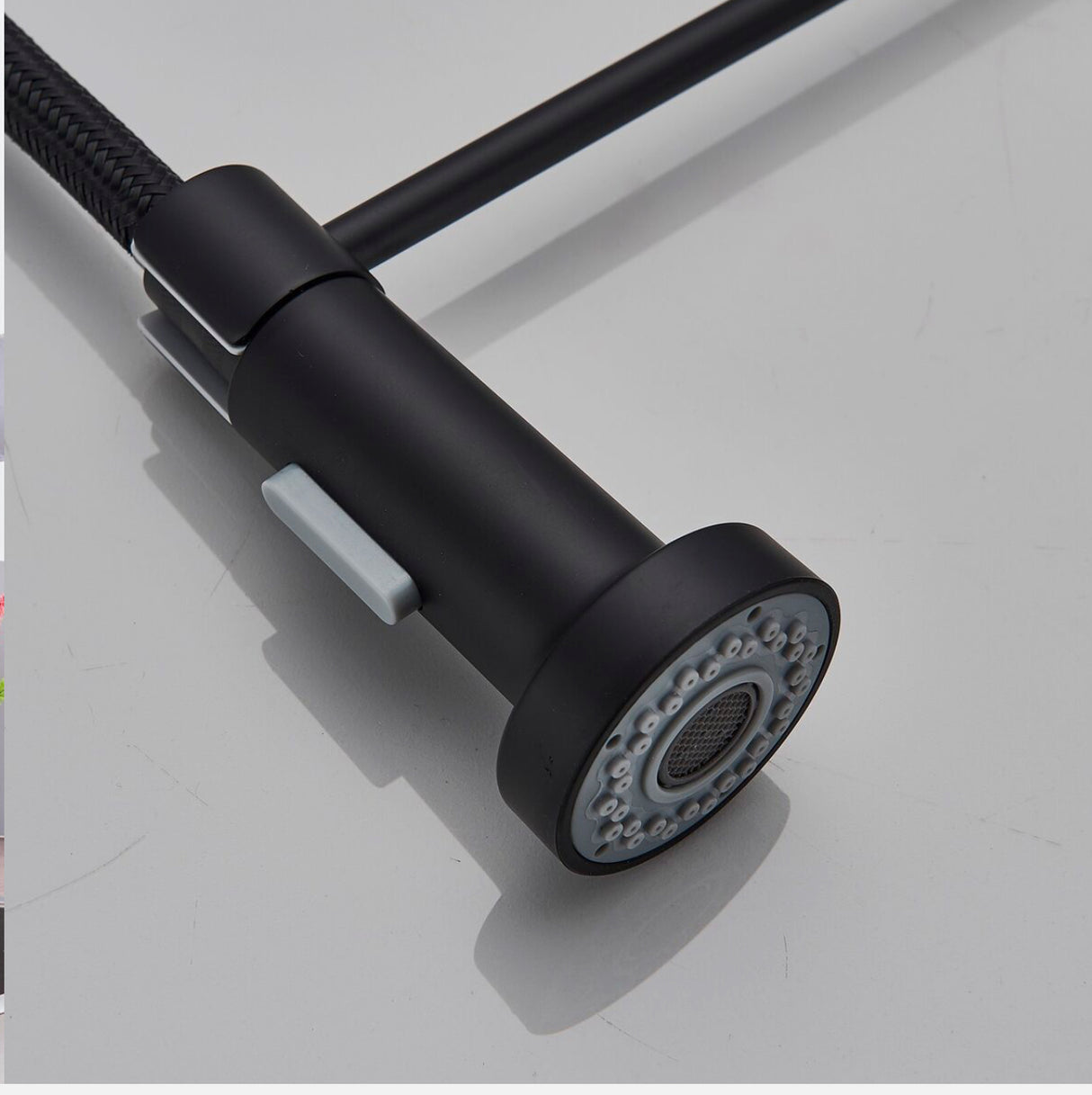 WELS Kitchen Mixer Taps Black Pull Out Sink Taps 360° Swivel Single Lever Faucet