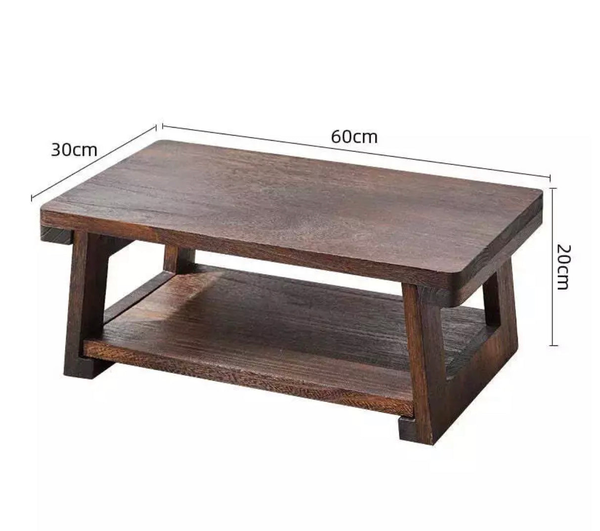 Adjustable Solid Wood Tatami Tea Table - Versatile Folding Japanese House