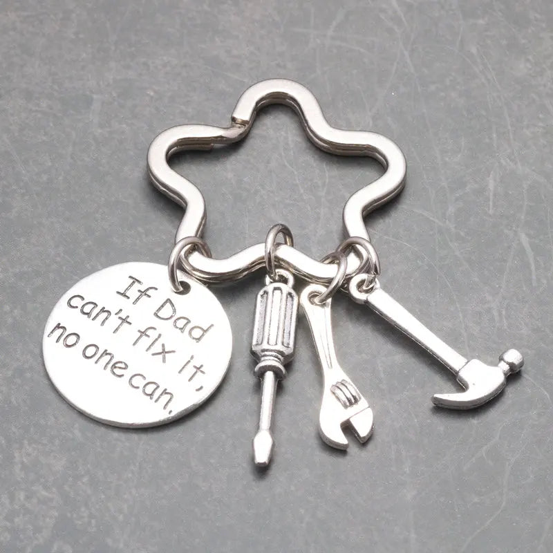 New Family Jewelry If Dad can`t fix it, no one can Man Father's Day Papa Birthday Party Charm Llaveros Gifts Tool Key Chains