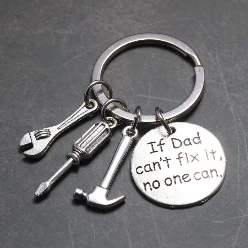 New Family Jewelry If Dad can`t fix it, no one can Man Father's Day Papa Birthday Party Charm Llaveros Gifts Tool Key Chains