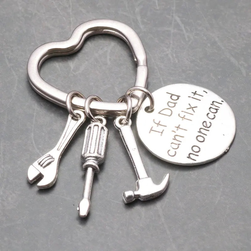 New Family Jewelry If Dad can`t fix it, no one can Man Father's Day Papa Birthday Party Charm Llaveros Gifts Tool Key Chains