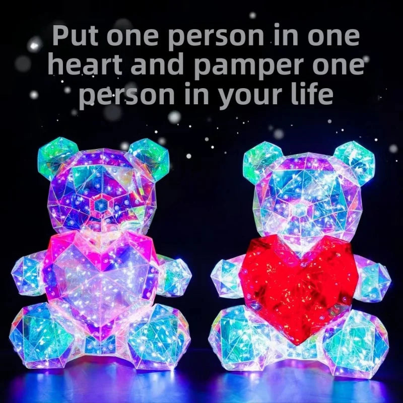 LED Glowing Bear Gift - Birthday, Valentine's & Mother's Day Present for Women, Premium Keepsake