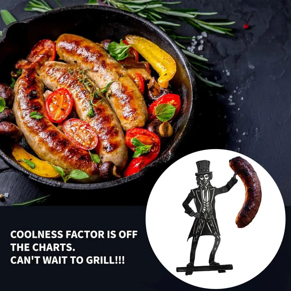 BBQ Accessory Portable Camping Hot Dog Grill Holder Rust-proof Sausage Stand Rack for Funny Bbq Heat-resistant Outdoor Sausage