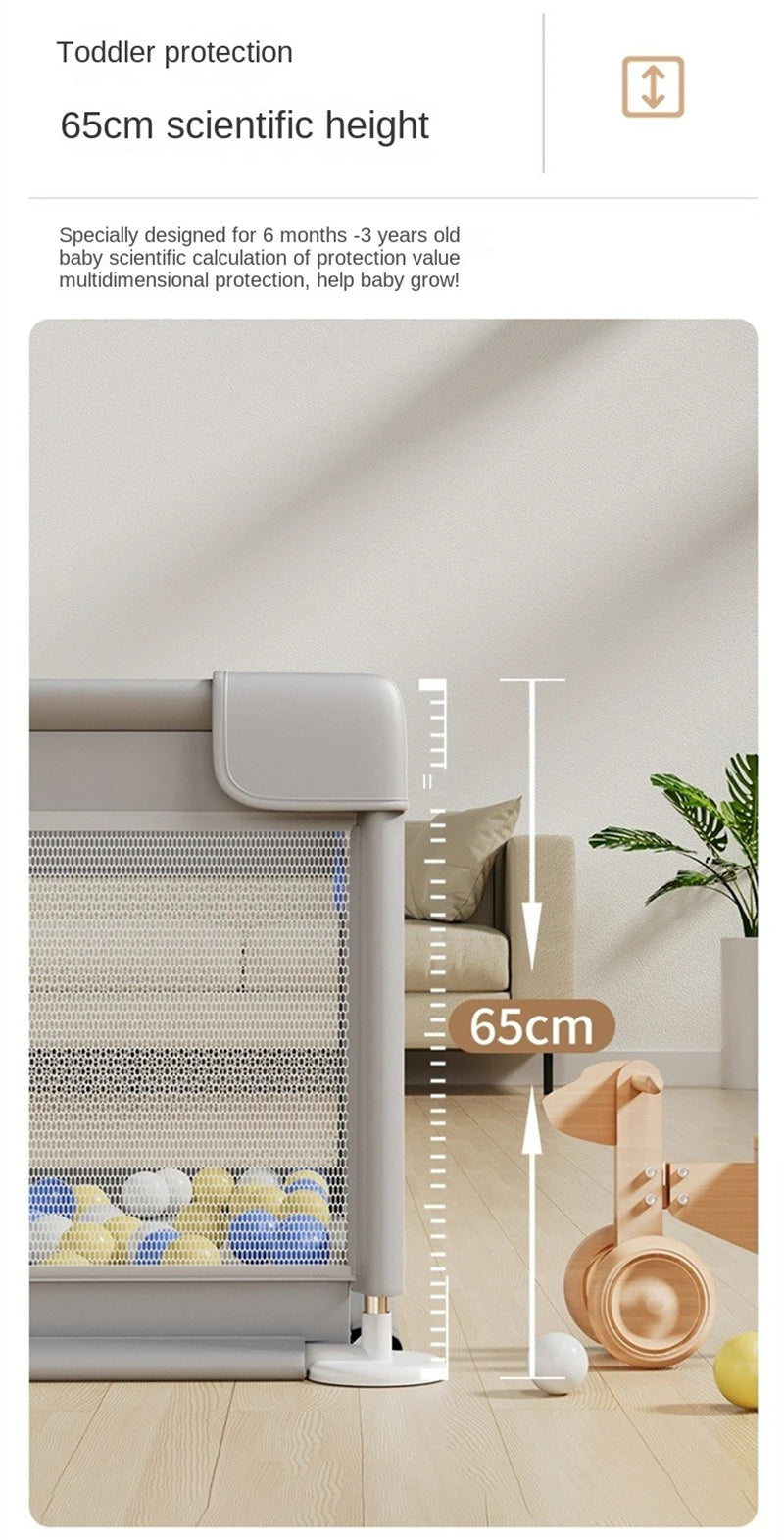 Baby Playpen for Children Play Area Baby Playground Safety Barriers Basketball Baby Activity Gym Child Fence Ball Box Game