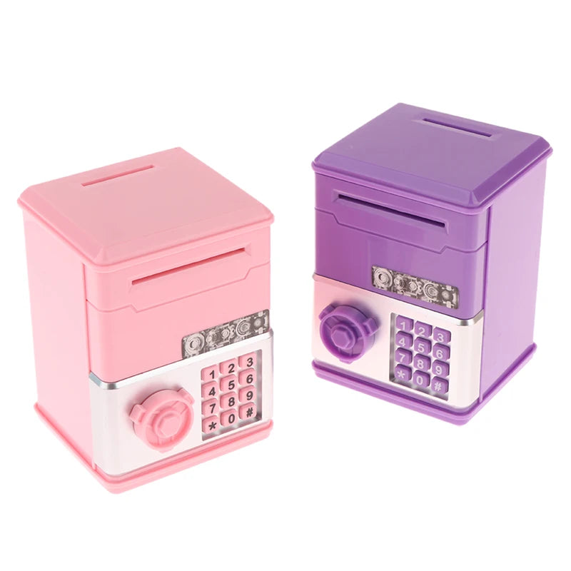 Kids Money Bank, Plastic Password Piggy Bank Mini ATM Cash Coin Money Box For Kids Birthday Toy For Children,ATM Banks Box