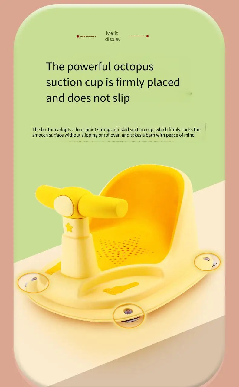 Infant Shower Seat Portable Baby Sit Take Shower Young Children Bathroom Bath Newborns Home Travel Can Used With Bathtub
