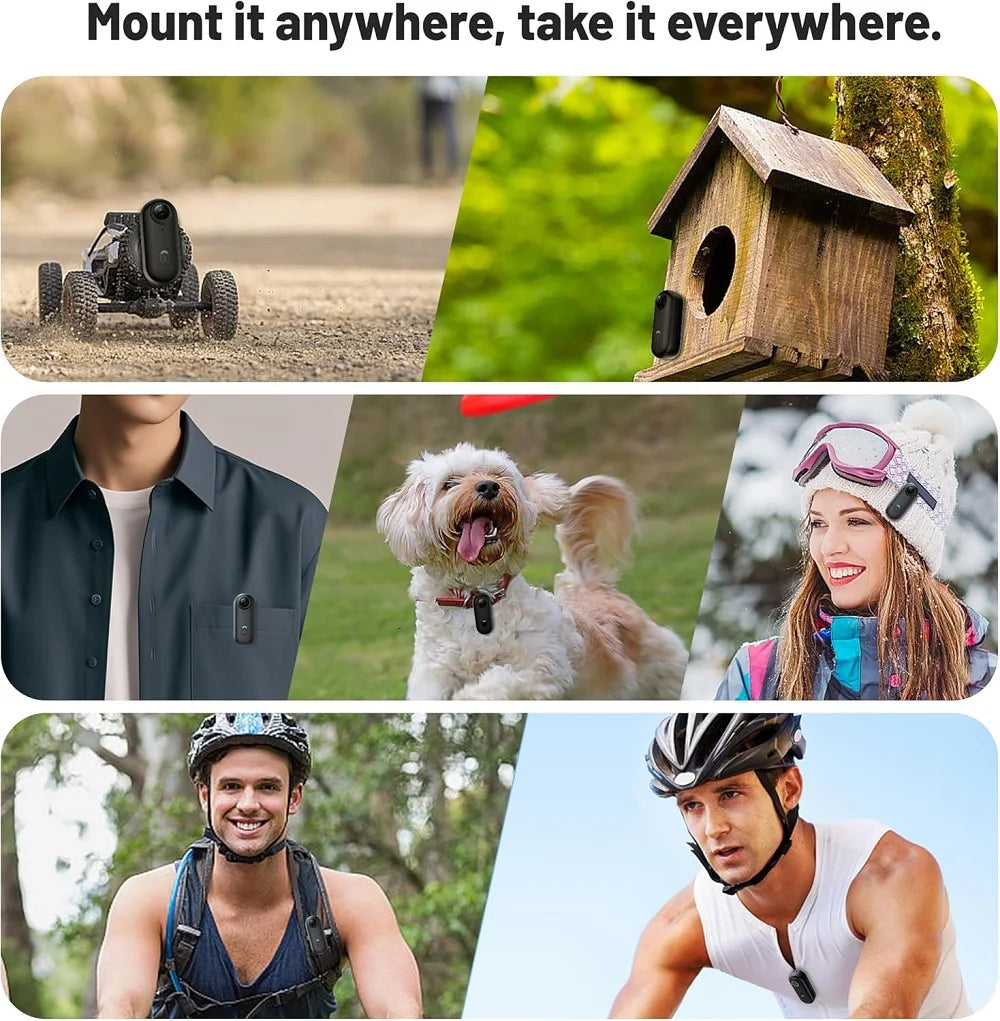 POV 4K Magnetic Body Cam Small Wireless Action Camera Magsafe Vlogging Recorder YouTube Sports Ultra Portable Smart Pro Camera