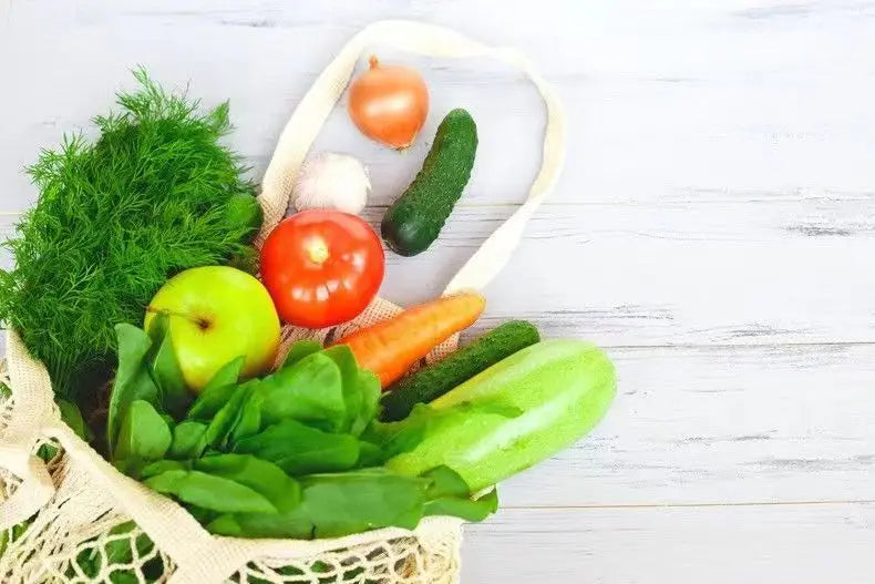 1/2pcs Cotton String Shopping Tote Bags Fruit Vegetable Storage Organizer Reusable Washable Grocery Eco Friendly Mesh Bags