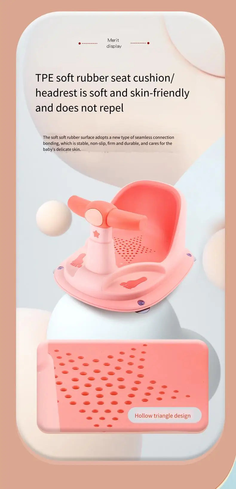 Infant Shower Seat Portable Baby Sit Take Shower Young Children Bathroom Bath Newborns Home Travel Can Used With Bathtub