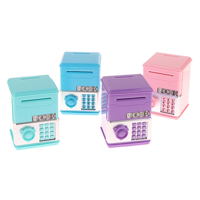 Kids Money Bank, Plastic Password Piggy Bank Mini ATM Cash Coin Money Box For Kids Birthday Toy For Children,ATM Banks Box