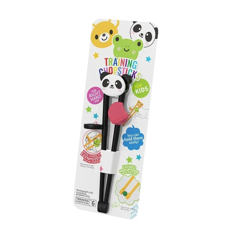 3/1PCS Cute Animal Learning Chopsticks for Children Cartoon Elementary Chopsticks Food Grade Training Chopsticks Kids Tableware