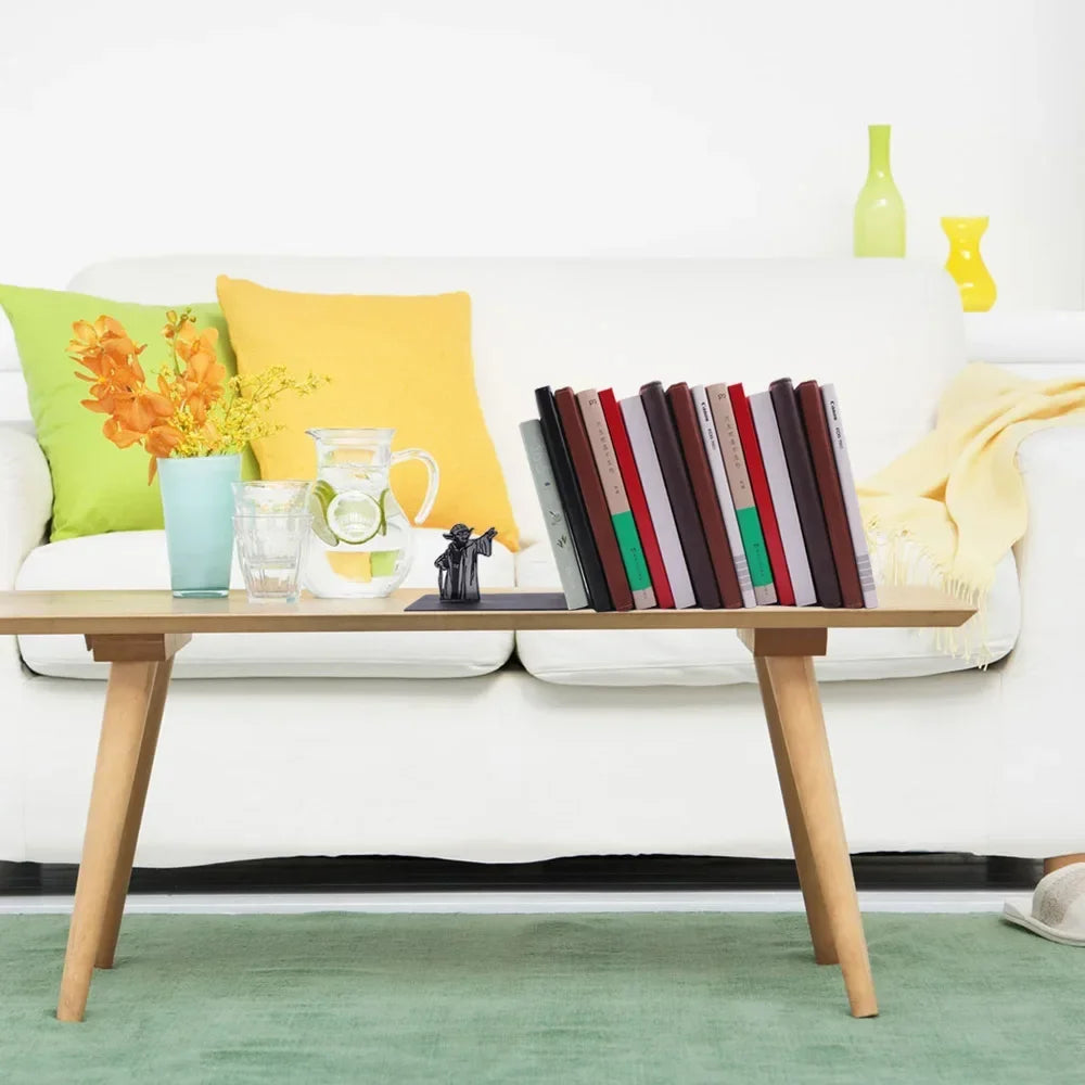 Master Yoda Bookend Sturdy Book Support Table Desk Decoration Classic Character Book Holder for Men Women Movie Fans 1PCS