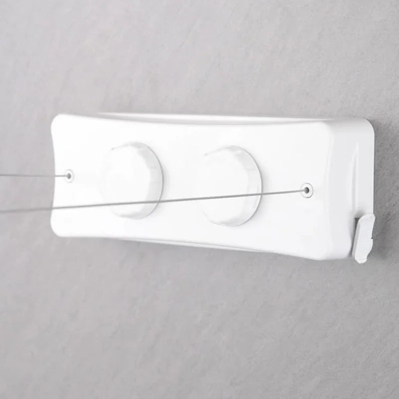 Non perforated invisible retractable drying rope for hanging clothes on the balcony and shrinking drying racks in the bathroom