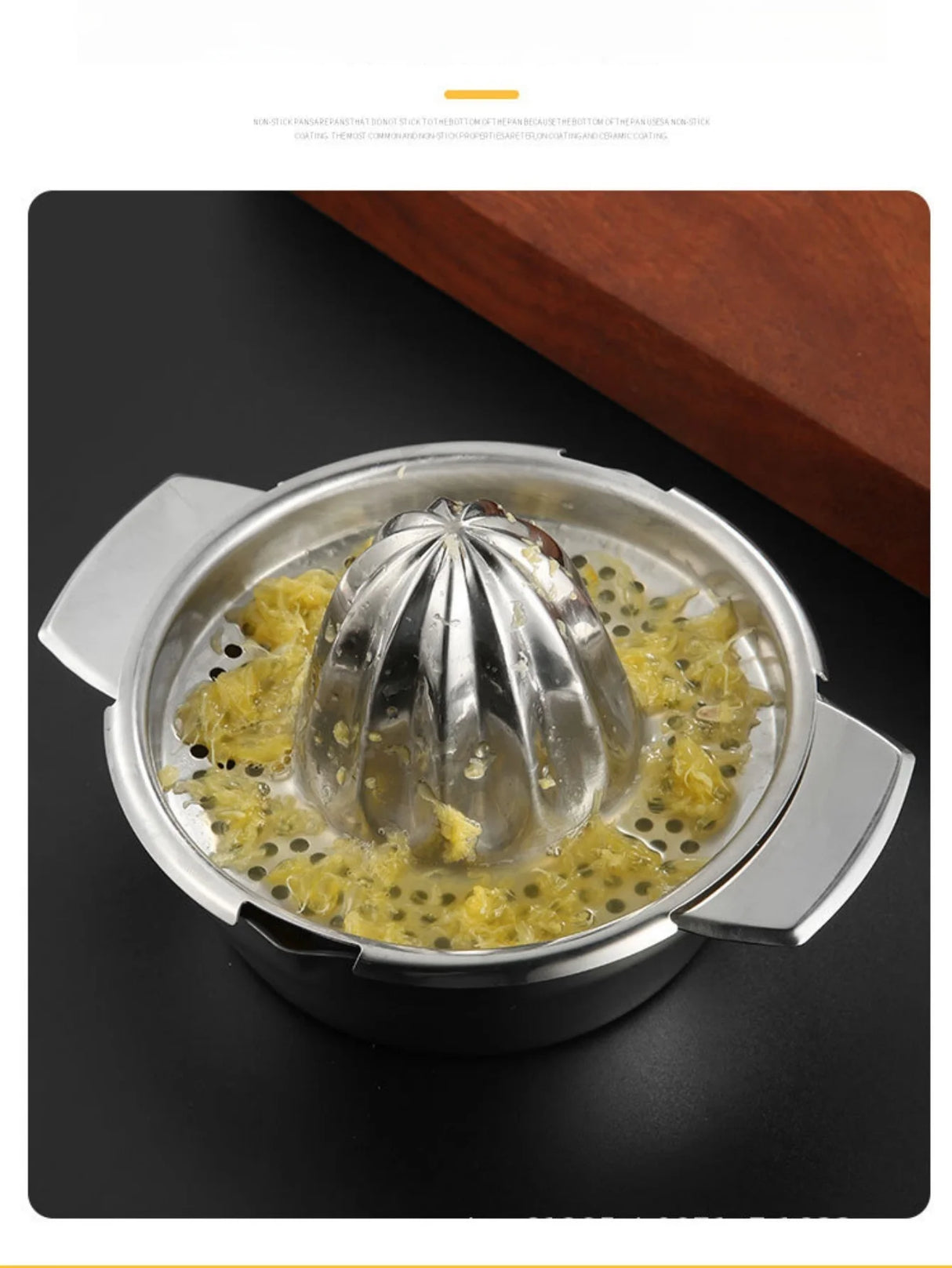 Manual Stainless Steel Lemon Orange Squeezer Citrus Juicer Hand Press with Bowl And Strainer for Fresh Juice Extraction