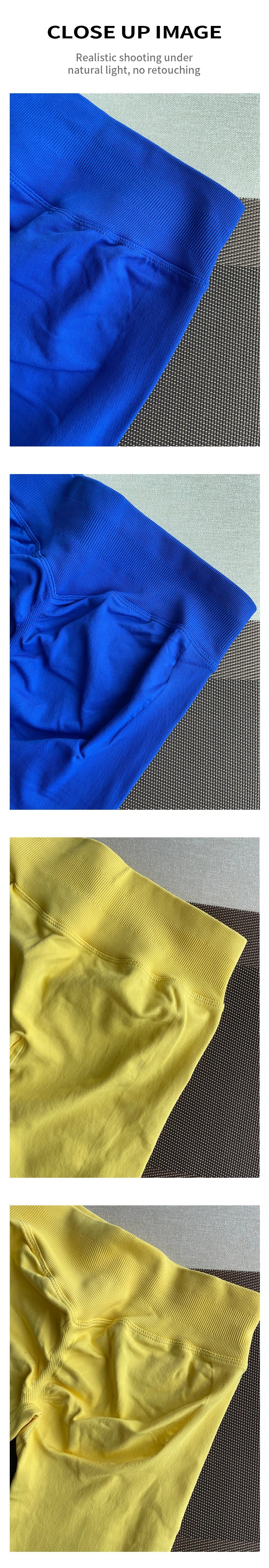 Leggings Women Seamless Sports Yoga Pants Low Ribbed Band Gym clothes Fitness Workout wear Scrunch Bum Tights