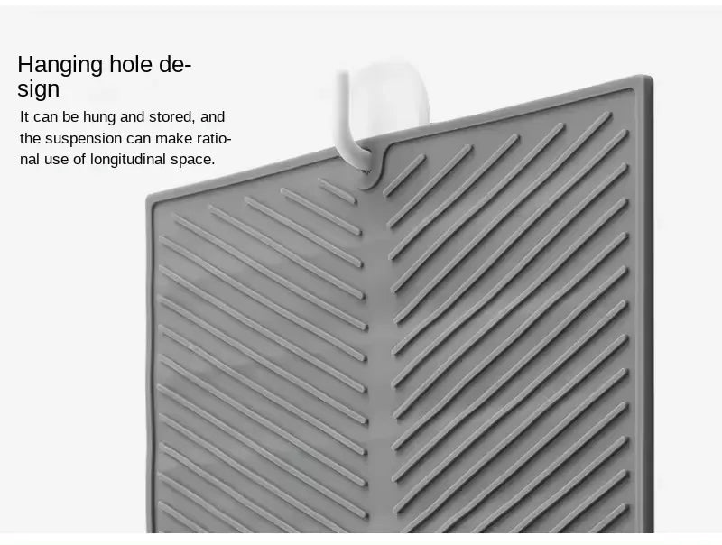 Silicone Drain Pad Drying Mat Pots Dish Drain Mat For Kitchen Tableware Non-slip Mats Anti-scald Coaster Kitchen Utensils