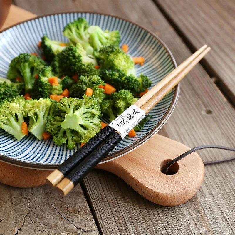5 Pairs Wooden Chopsticks Wood Chopsticks Set Japanese Sushi Chopsticks Korean Chinese Snack Food Chop Sticks Kitchen Tableware