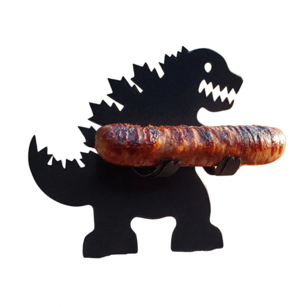 BBQ Accessory Portable Camping Hot Dog Grill Holder Rust-proof Sausage Stand Rack for Funny Bbq Heat-resistant Outdoor Sausage