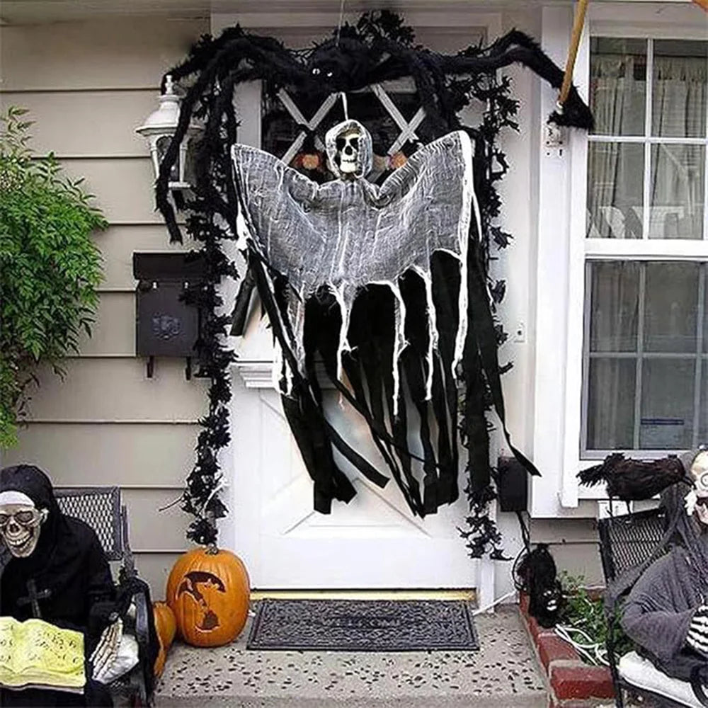 Halloween Skeleton Ghost Decoration Ghost with LED Halloween decoration LED String Lights for Outdoor Use in Gardens